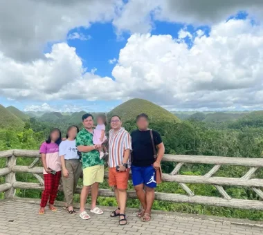Michael and Bryan with the Tarosa Family